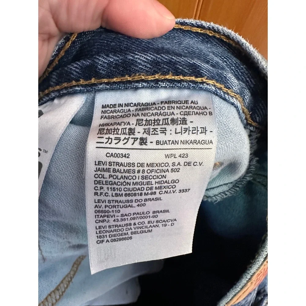 Levis 550 Mens Relaxed Fit Tapered Leg Blue Denim Jeans Medium Wash 48x30
